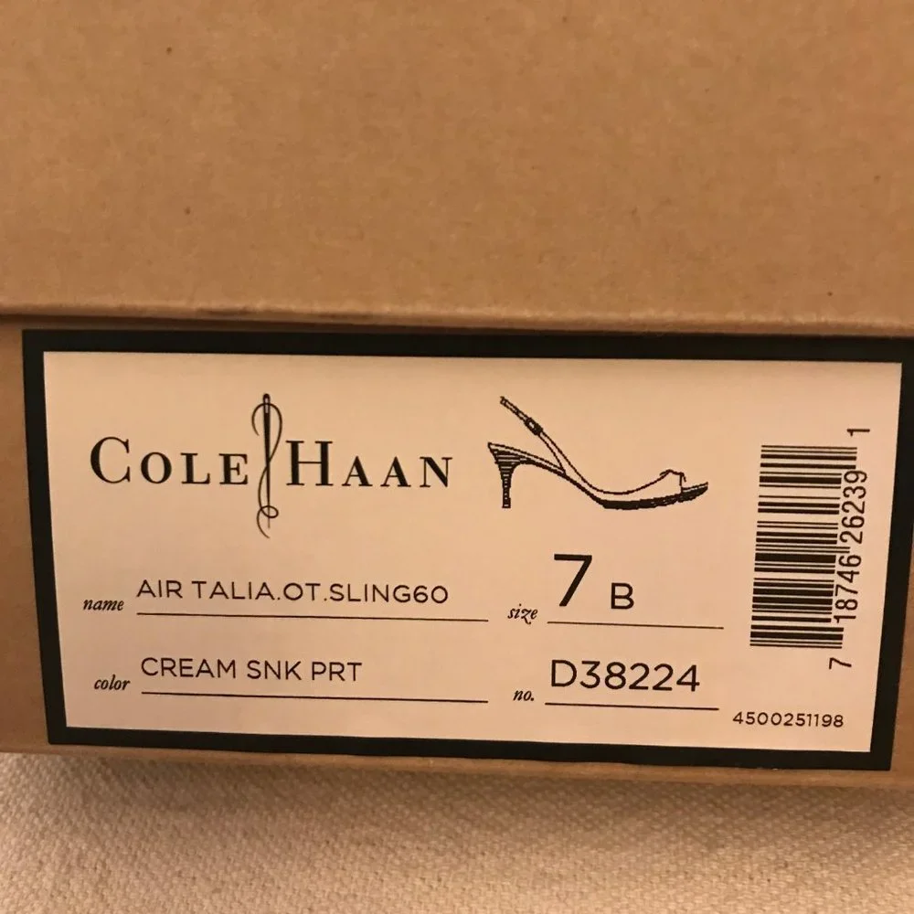 NEW COLE HAAN Air Talia Sling 60 slingback open toe US 7M - Picture 7 of 8